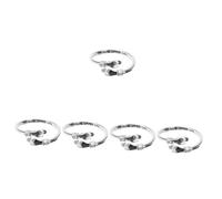 Beavorty 5 Piezas Anillo Ajustable de Abrazo para Mujer y Único para Cumpleaños Boda y San Valentín Joyería de Moda Durable