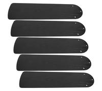 Beavorty 5 Piezas Aspas Resistentes Intemperie de Plástico Negro de Ventilador de Techo Compatibilidad para Repuestos y Reemplazo en Dormitorios y Salas Modernas