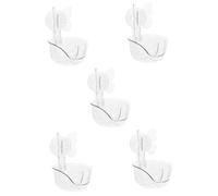 Beavorty 5 Piezas estante de almacenamiento de baño organizador de maquillaje de pared bastidores de licuadora de maquillaje caja de almacenamiento de cosméticos caso de soplo de polvo AbS