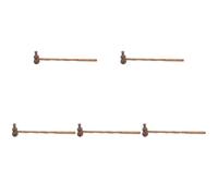 Beavorty 5 Piezas Palo De Martillo Camilla Murciélago Masajeadores Sostuvo Martillo De Masaje De Espalda Cuerpo Manual Vara Músculo Herramienta Golpe De Masaje Raspador Palmadita De Madera