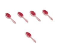 Beavorty 5 Piezas Peine De Champú Cepillo De Ducha Cepillo De Champú Masajeador De Cuero Cabelludo Depurador De Cuero Cabelludo Para La Caspa Cepillo Para Fregar El Cuero Cabelludo Rosa Abs
