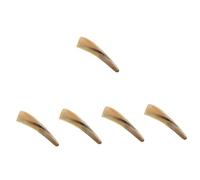 Beavorty 5 Piezas Peine de cuerno engrosado curvado abajo peine de masaje floral de (de cuerno de 16 cm) masajeador cuero cabelludo de ducha os