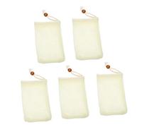 Beavorty 5 Piezas Pequeñas Bolsas De Malla Red De Burbujas Malla Exfoliante Pequeña Bolsa De Malla Bolsa De Jabón En Barra Bolsas De Red Cubierta Antideslizante Córneo