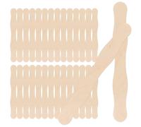 Beavorty 50 Palitos de Helado de Madera Natural, Tamaño Estándar, Color Original, para Manualidades DIY y Decoración, Accesorios Seguros para Bricolaje y Proyectos Creativos