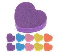 Beavorty 50 Piezas Limas de Esponja para Uñas Bloques de Pulido de Uñas Forma de Corazón Herramientas para Manicura Tablas de Esponja para Decoración