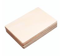 Beavorty 50 Piezas Virutas de Madera Rectangular 10x15 Cm para Pintura DIY y Manualidades Infantiles, Rebanadas de Madera para Grafiti y Arte Creativo, Materiales Seguros