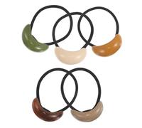 Beavorty 5piezas Accesorios Pelo Gomas Elásticas Brazalete Circular Liga Para Cabello