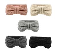 Beavorty 5piezas Diadema Cálida de Lazo Diadema de Moda Cabello Unidades para Fiestas Deporte y Uso Diario Otoño Invierno