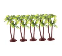 Beavorty 5piezas Mini Palmeras De Macetas De Plástico Bonsái Artificial Decoración De Micropaisaje Adorno para Tarta DIY