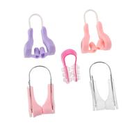 Beavorty 5piezas Pinza Nariz Moldeadora de Silicona Invisible Corrector de Altura del Puente Nasal para Uso Diario y Nocturno Hombres y Mujeres