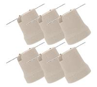 Beavorty 6 Casquillos E27 de Cerámica Resistentes al Calor, Portalámparas Roscado para Lámparas de Techo, Base para Bombillas Compatibles, Kit de Recambio para Iluminación Doméstica