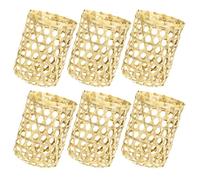 Beavorty 6 Fundas De Taza De Bambú Reutilizables Para Taza De Cubierta De Jarrón De Ratán Floreros Decorativos Tazas De Con Tapas Portavasos Para Bebidas Jarrón Cubierta