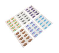 Beavorty 6 Hojas Adhesivos de Sombra de Ojos Impermeables Efecto Degradado Natural Pegatinas para Maquillaje de Festival Cosplay y Fiestas