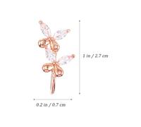 Beavorty 6 Piezas Anillos Nariz Clip sin Perforación Doble Acero Inoxidable Rosa Dorado para Mujer Decoración Diaria y