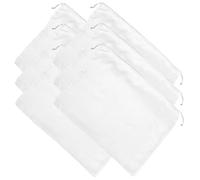 Beavorty 6 Piezas Bolsa de Almacenamiento Prueba de Polvo Bolsas Cordón de Satén de Seda para Guardar Cosas para Envolver Dulces o Joyería Color Negro