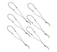 Beavorty 6 piezas Collar de Falso Unisex Joyería de Acrílico con Colgante de Color Concha Accesorio para Hombres y Mujeres y Conciertos