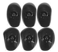Beavorty 6 Piezas Orejeras Para Teñir El Cabello Cepillo De Pelo De Cerdas De Jabalí Blanqueamiento Adorar Peines Cubiertas Para Los Oídos Que Mueren De Cabello Champú Plastico Blando Black
