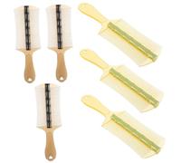 Beavorty 6 Piezas Peine Anticaspa de Doble Cara con Mango para y de Negros Verdes Peine de Plástico Resistente para Remover y Pelaje Enredado para Gatos Perros y Adultos