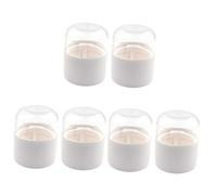 Beavorty 6 Piezas Titular De Huevo De Belleza Sostenedor De La Borla Caso De Soplo De Polvo Licuadora De Viaje Portátil Esponja De Huevo De Maquillaje Constituir El Plastico