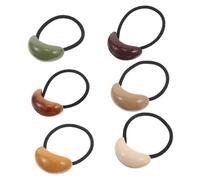 Beavorty 6piezas Banda Elástica Alta Cabello Gomas Geométricas Elásticas Antiarañazos Para Coletas Accesorios Para Mujeres y Niñas Para Navidad