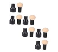 Beavorty 6piezas Esponjas De Maquillaje Aplicadores De Base y Polvo Húmedo y Seco Mango y Caja Herramienta De Para Mujer