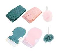 Beavorty 6piezas Guantes Exfoliantes Para Exfoliantes De Espalda y Cuerpo Suaves y Efectivos Para Limpieza Profunda y Cuidado Piel Sensible