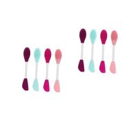 Beavorty 8 Piezas Aplicadores de Facial de Silicona Doble Punta Brochas Suaves y Duraderas para y Cuidado Facial Portátil para y Diario