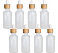 Beavorty 8 Piezas Exfoliante Botella De Aceite Esencial Frascos Cuentagotas Vacios Frascos Cuentagotas De Perfume Contenedor De Viaje Pequeño Essential Oil Cosmético Botellita Vidrio Viajar