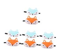 Beavorty 8 Piezas ojos suaves dibujos animados linda máscara ojos máscaras viaje para dormir Mascara para los ojos coreana cubierta ojos para niños del hogar