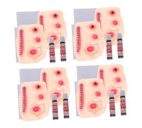 Beavorty 8 Piezas Pegatinas de Heridas de Látex para Halloween Adhesivas Resistentes al Agua Decoraciones Corporales Realistas para Fiestas de Disfraces de Unidades