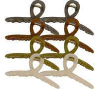 Beavorty 8piezas Clip De Tiburón Grande Color Jelló Pinzas De Garra Jumbo Para Cabello Grueso Accesorios Cabello Para Maquillaje y Ejercicio