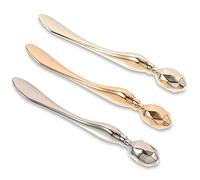 Beavorty 9 Piezas Cuchara excavación metal rombo rodillo debajo los ojos palillo aplicador crema eye massager eye cream aplicador crema para ojos zinc diamante