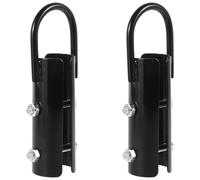 Beavorty Abrazadera de Cuerda para Gimnasio y Actividades al Aire Libre, Clip de Hierro Resistente para Fijar Cuerdas de Escalada y Entrenamiento, Paquete de 2 Unidades Portátiles