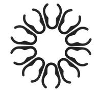 Beavorty Abrazadera para Poste de Micrófono Clip de Cable Grande, 10 Unidades para Uso en Ktv y Estudios