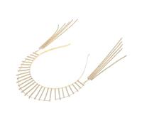 Beavorty Accesorios Cabello Borlas Diadema Larga Pedrería Cabeza Cadena Cabello Borla De Accesorios Para Fiestas y Eventos