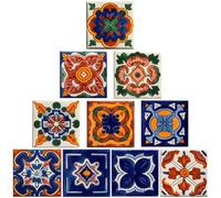 Beavorty Adhesivo para Azulejos Estilo Marroquí 10 Unidades Autoadhesivas Vinilo Decorativo para Cocinas y Baños 15X15 CM
