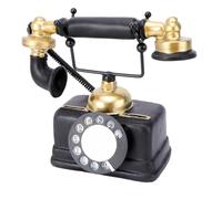 Beavorty Adorno de Teléfono Vintage de Resina 18,9x10x17,2 Cm, Decoración Creativa de Escritorio Retro para Hogar, Oficina y Cafetería, Escultura Color Aleatorio Varios estilos