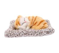 Beavorty Adorno para Coche Forma de Gato Realista y Que Maúlla, Relleno de Carbón Activado de Bambú, Decoración Interior para Salpicadero, Accesorio Coleccionable y Obsequio para Mujeres