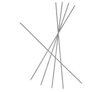 Beavorty Alambre de Tungsteno para Hornos de Cerámica 2 Mm Grosor, 20 Cm Cortado, 5 Piezas, Resistente a Altas Temperaturas para Quemar y Colgar Joyas, Accesorios Profesionales para