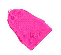 Beavorty Almohadilla de limpieza de brochas de maquillaje accesorios cepillo makeup brush cleaner cosmetic brush cleaner limpiador alfombra de limpieza de cepillos Rosy