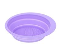 Beavorty Almohadilla De Limpieza Tazón De Lavado De Pinceles De Maquillaje Limpiador De Brochas De Maquillaje Cepillo De Maquillaje Depurador Mini Cepillos De Esponja Gel De Sílice Púrpura