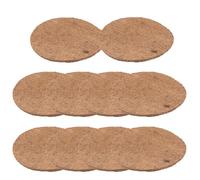 Beavorty Almohadilla para Nido de Paloma de Palma Natural, 21 Cm, 10 Piezas, Estera Transpirable y Resistente Humedad para Huevos y Cría de Aves en Jaulas