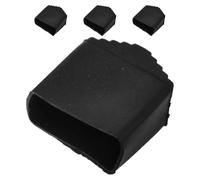 Beavorty Almohadillas para Pies de Escalera Plegable 4 Piezas, Cubiertas de Goma Resistentes 2 X 4 CM, Protección Antideslizante para Escaleras de Hierro en Interiores