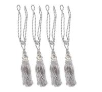 Beavorty Alzapaños de Cortina Tejido a Mano con Borlas Colgantes Boho | Cuerda Trenzada de Poliéster y Plástico, Estilo Farmhouse Moderno, para Cortinas y Puertas, Uso Diario