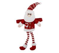 Beavorty Alzapaños para Cortinas Navideños Hebilla de Cierre de Cortina de Papá Noel Muñeco de Piernas Largas de Tela Decoración Festiva y Puerta