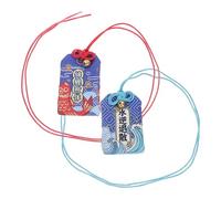 Beavorty Amuleto Omamori Japonés para Salud y Buena Suerte, Colgante de Tela Diseño Tradicional de Pez Koi Azul, para Uso Personal Obsequio