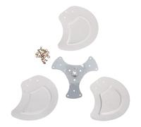 Beavorty Aspas de Ventilador de Aluminio Industrial de 16 Pulgadas (400 Mm) Orificio Interior de 8 Mm, Repuesto Resistente para Ventiladores de Suelo y Pedestal, Accesorio Compatible