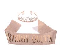 Beavorty Banda Cabello y Cinturón Letras para Fiesta de Cumpleaños de Niña Accesorios