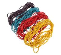 Beavorty Bandas Elásticas Multicolores de Oficina 360x3x1.5mm, Bandas de Goma Reutilizables y Elásticas para Organización, Cuadernos y Embalaje, Surtido de 4 Colores para Uso Escolar