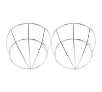 Beavorty Base Metálica para Diadema DIY de 2 Piezas, Marco Plateado para Tocado Tradicional Chino, Accesorio Resistente para Fabricación de Adornos y Manualidades de Cosplay Hanfu